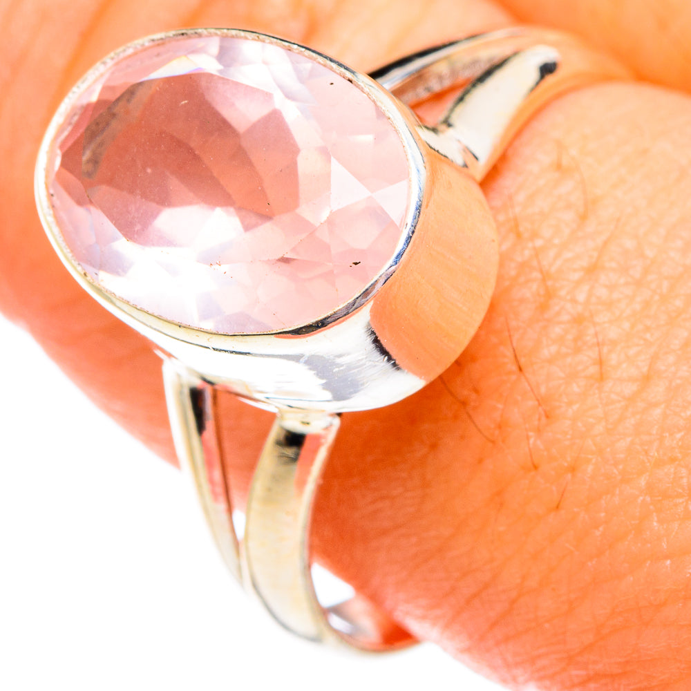 Rose Quartz Rings handcrafted by Ana Silver Co - RING75661