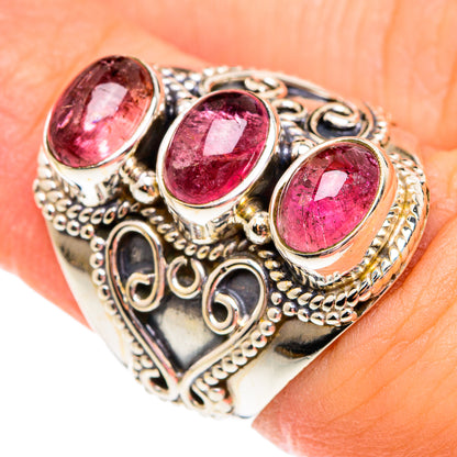 Pink Tourmaline Rings handcrafted by Ana Silver Co - RING75664