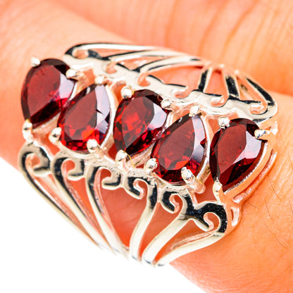 Garnet Rings handcrafted by Ana Silver Co - RING75665