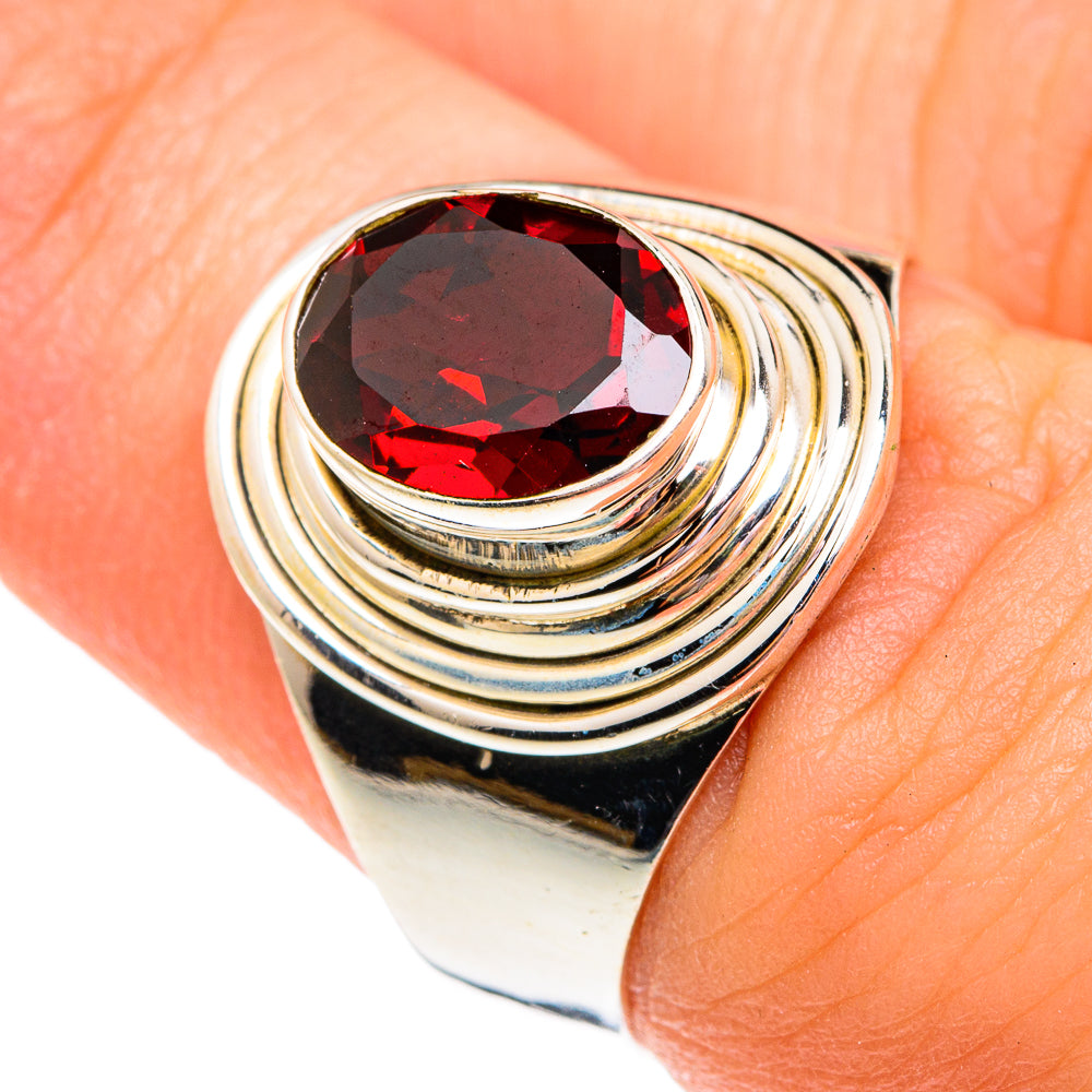 Garnet Rings handcrafted by Ana Silver Co - RING75666