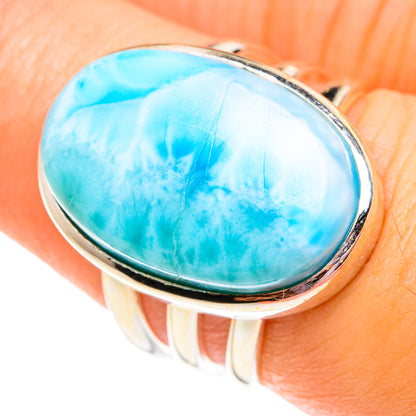 Larimar Rings handcrafted by Ana Silver Co - RING75675