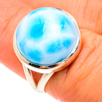 Larimar Rings handcrafted by Ana Silver Co - RING75678