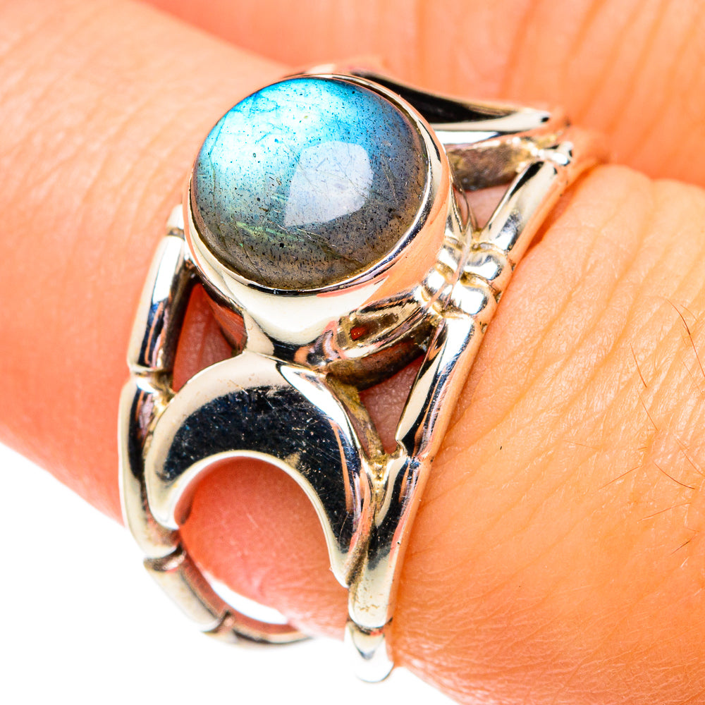 Labradorite Rings handcrafted by Ana Silver Co - RING75680