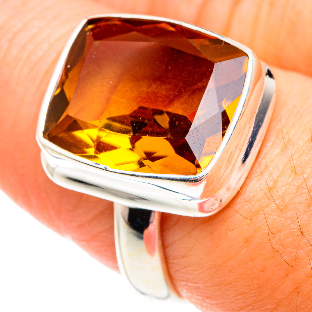 Mandarin Citrine Rings handcrafted by Ana Silver Co - RING75684