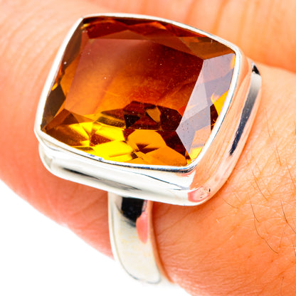 Mandarin Citrine Rings handcrafted by Ana Silver Co - RING75684