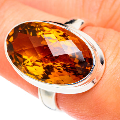 Mandarin Citrine Rings handcrafted by Ana Silver Co - RING75685