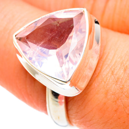 Rose Quartz Rings handcrafted by Ana Silver Co - RING75687