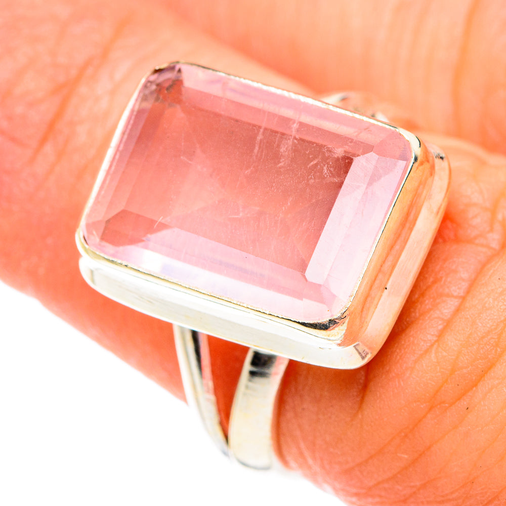 Rose Quartz Rings handcrafted by Ana Silver Co - RING75690