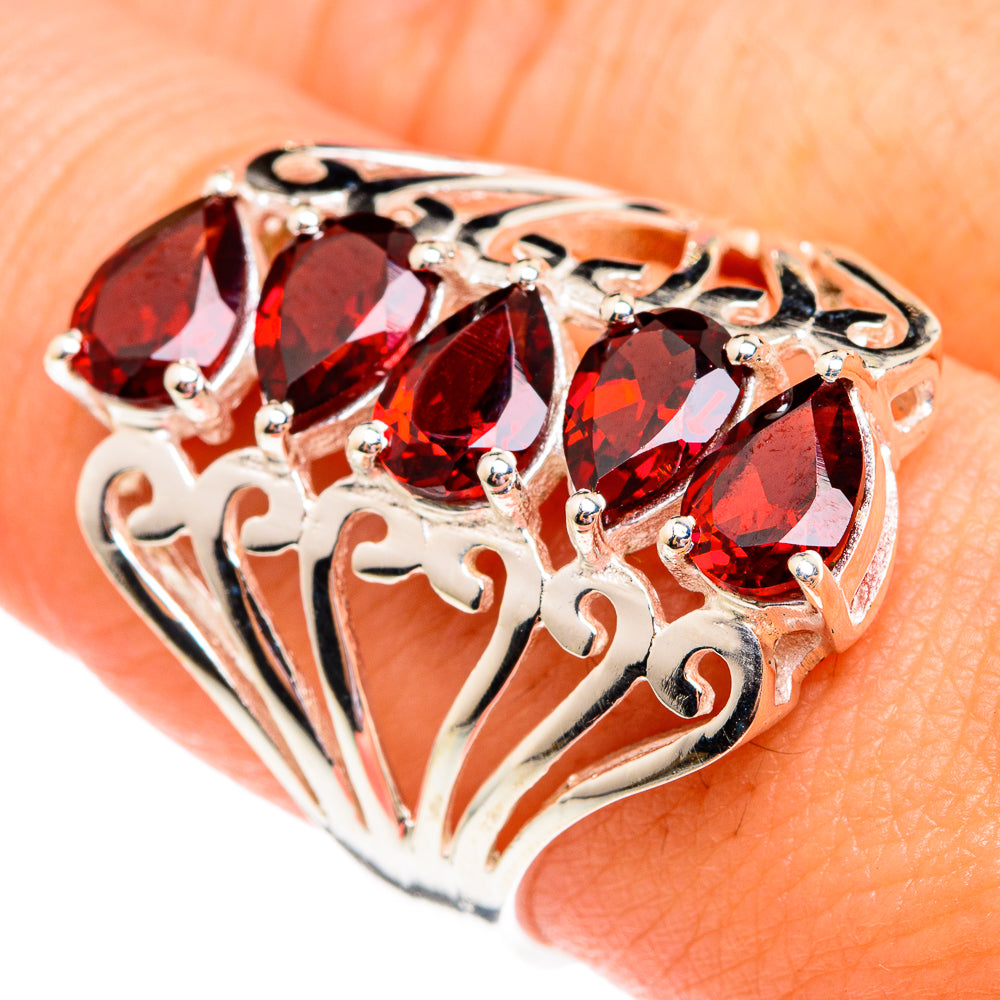 Garnet Rings handcrafted by Ana Silver Co - RING75692