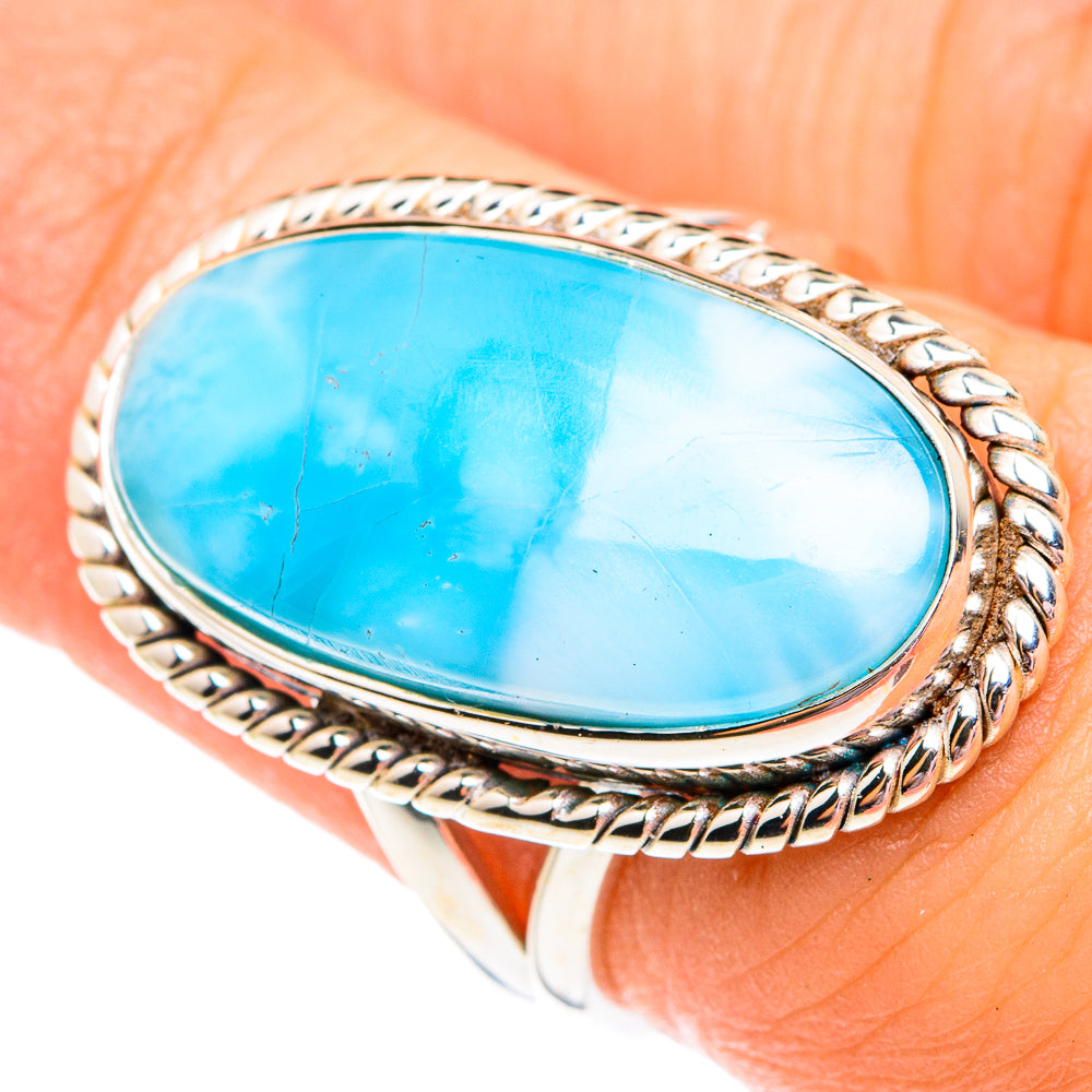 Larimar Rings handcrafted by Ana Silver Co - RING75705