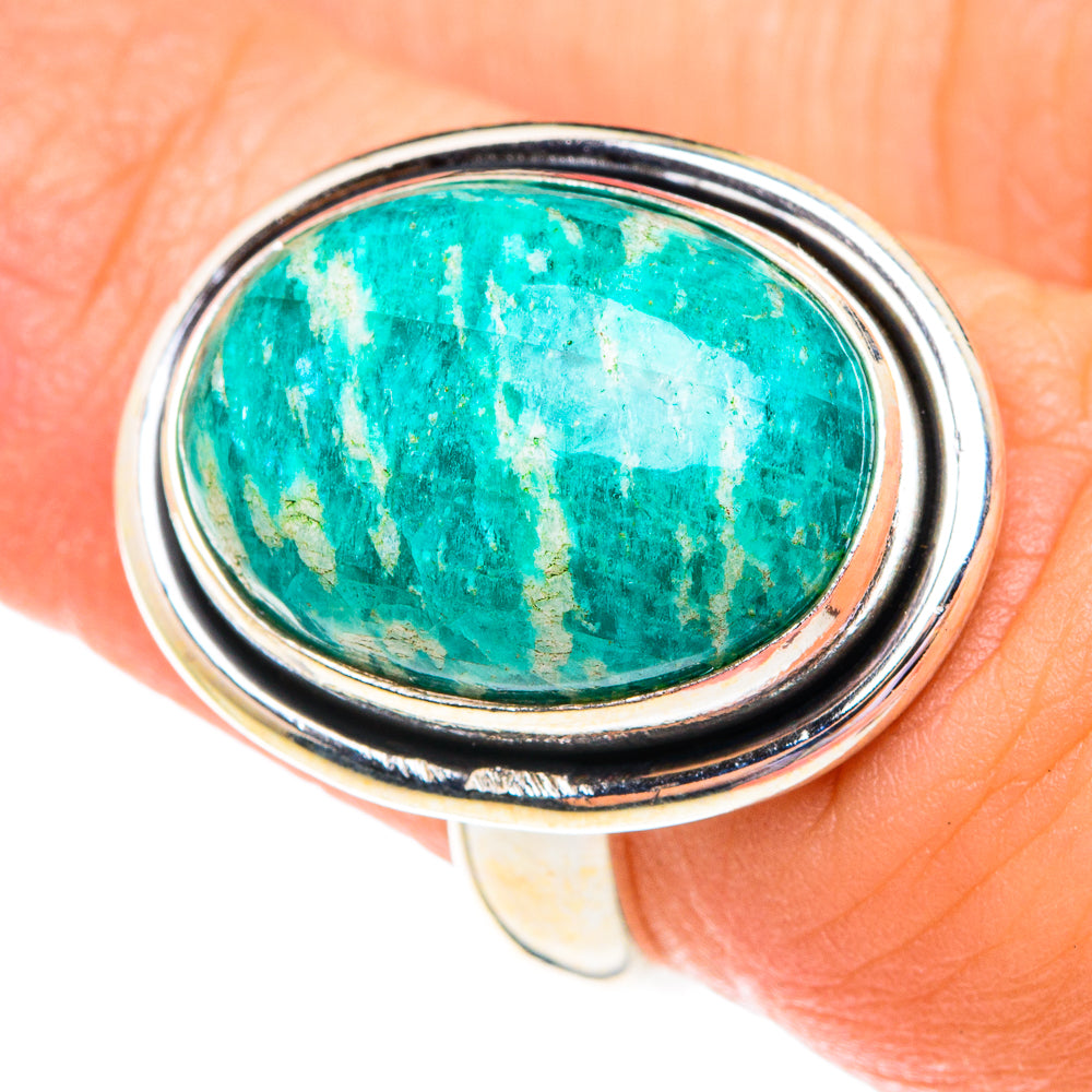 Amazonite Rings handcrafted by Ana Silver Co - RING75709