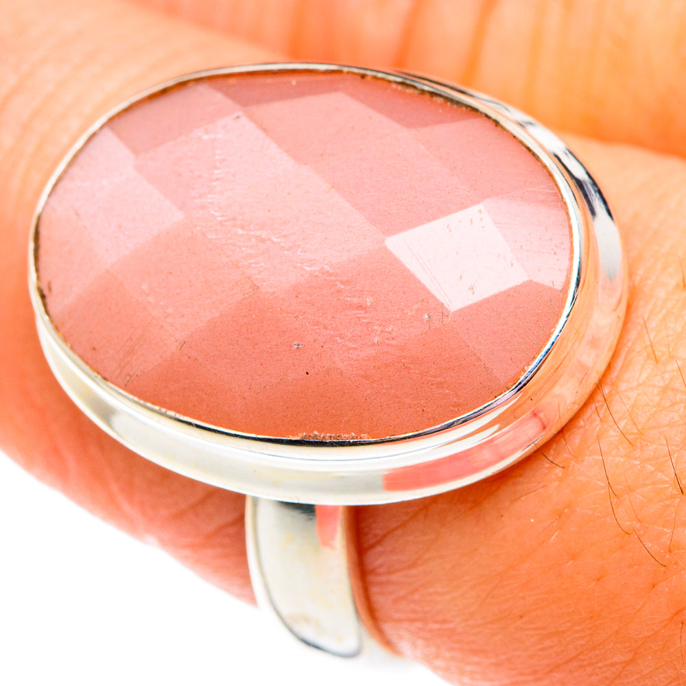 Pink Opal Rings handcrafted by Ana Silver Co - RING75711
