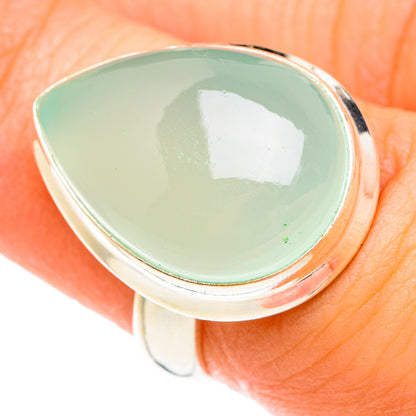 Aqua Chalcedony Rings handcrafted by Ana Silver Co - RING75725