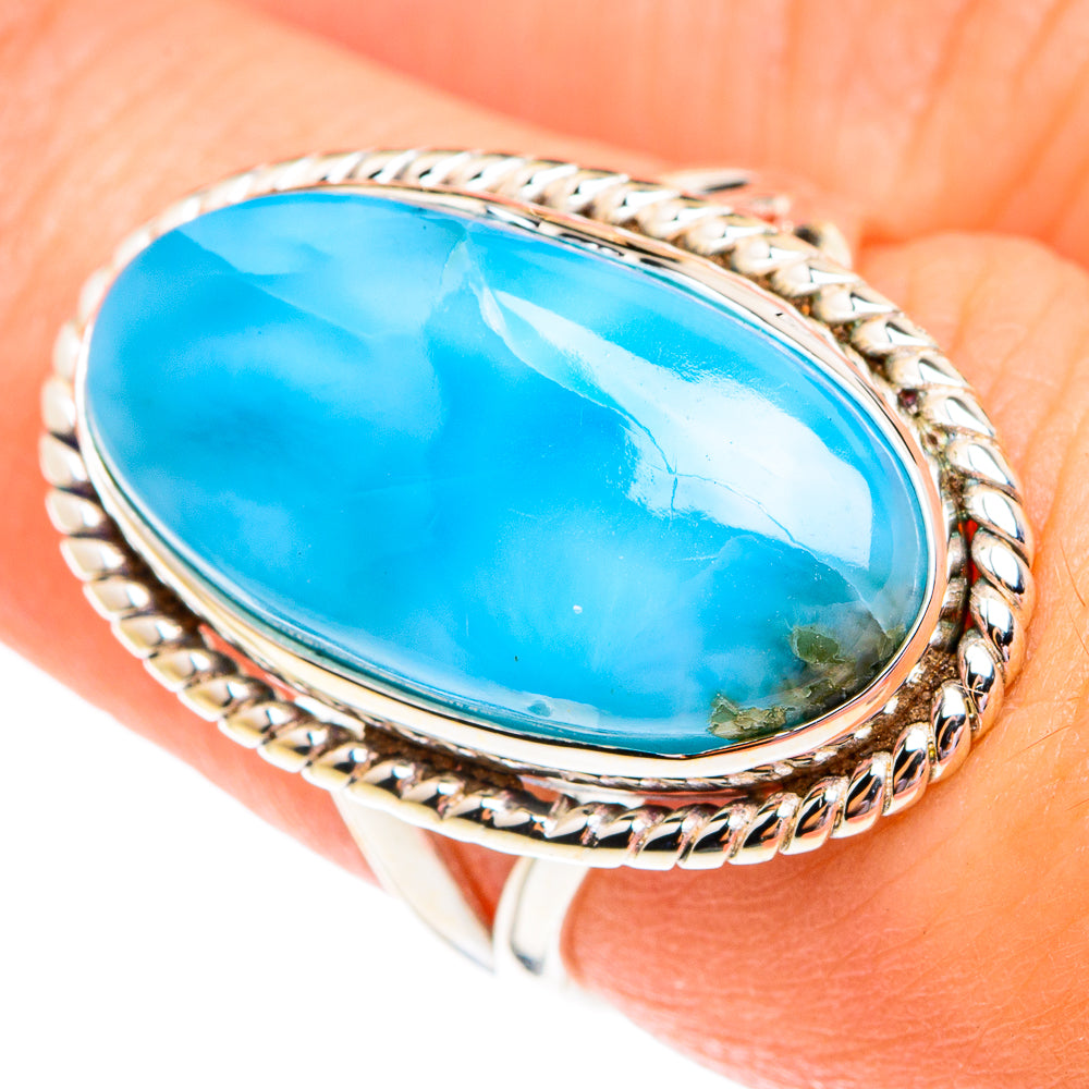 Larimar Rings handcrafted by Ana Silver Co - RING75727