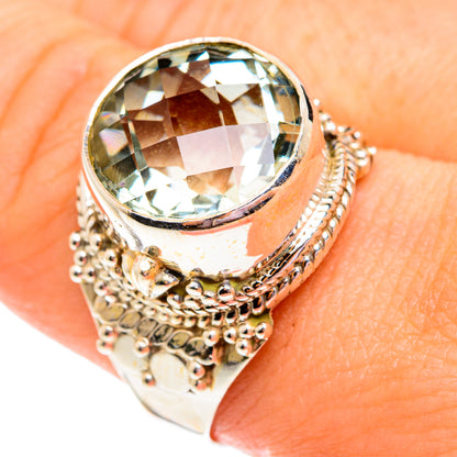 Green Amethyst Rings handcrafted by Ana Silver Co - RING75731