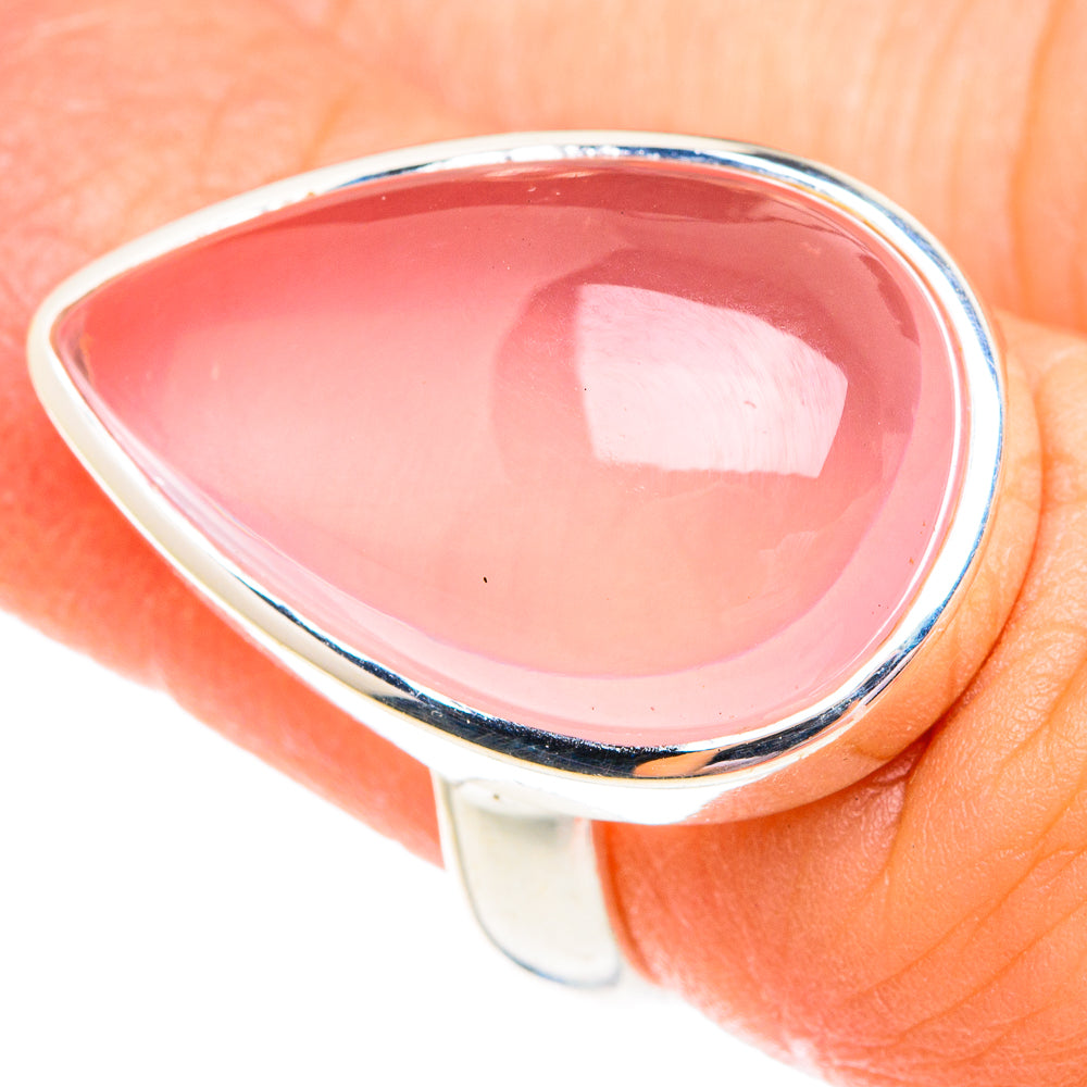 Rose Quartz Rings handcrafted by Ana Silver Co - RING75738