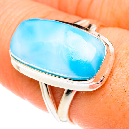 Larimar Rings handcrafted by Ana Silver Co - RING75749
