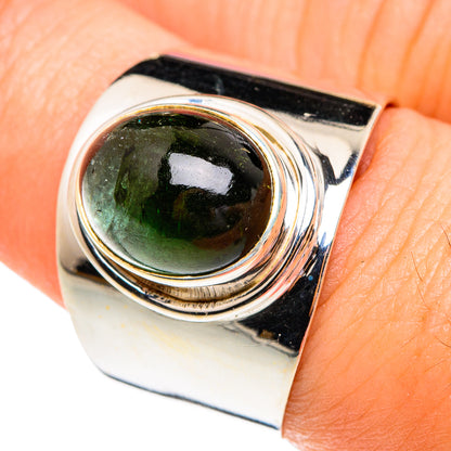 Green Tourmaline Rings handcrafted by Ana Silver Co - RING75753