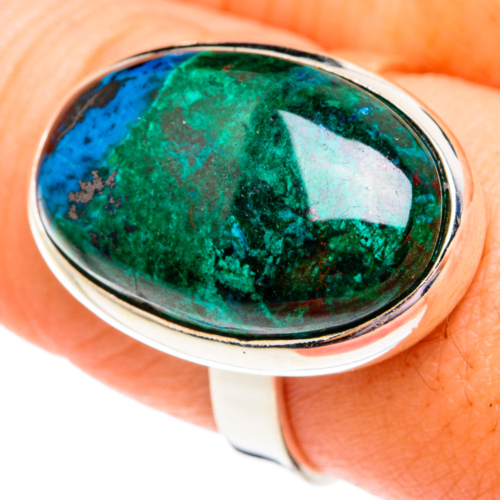 Chrysocolla Rings handcrafted by Ana Silver Co - RING75754