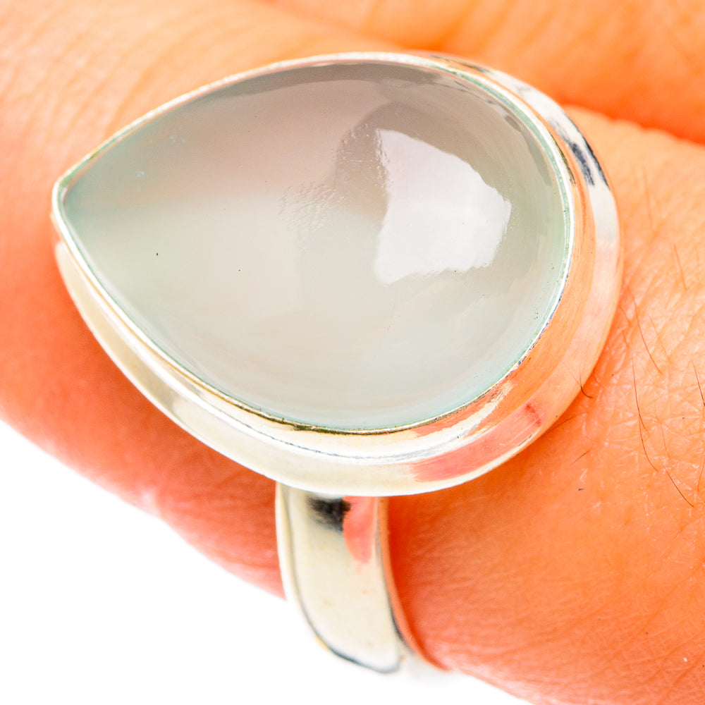 Aqua Chalcedony Rings handcrafted by Ana Silver Co - RING75772