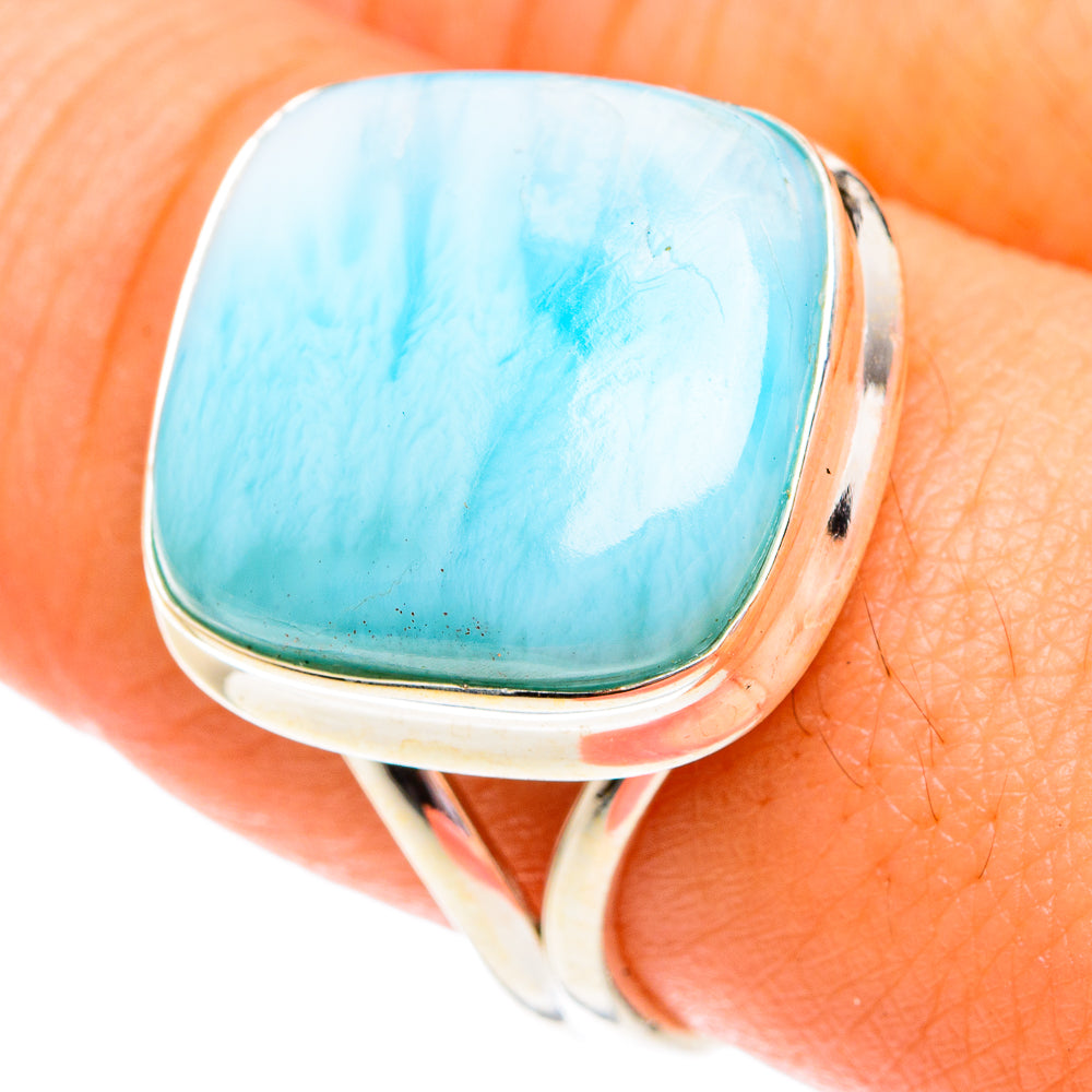 Larimar Rings handcrafted by Ana Silver Co - RING75773