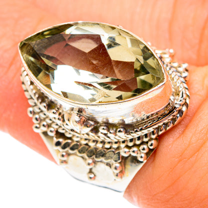 Green Amethyst Rings handcrafted by Ana Silver Co - RING75776