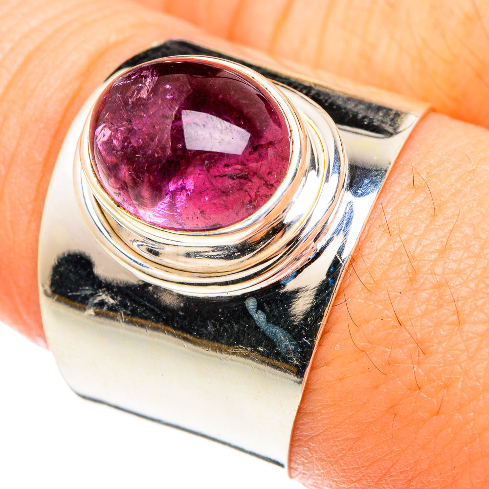 Pink Tourmaline Rings handcrafted by Ana Silver Co - RING75778