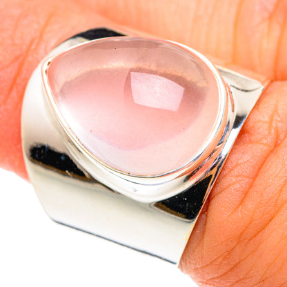 Rose Quartz Rings handcrafted by Ana Silver Co - RING75779