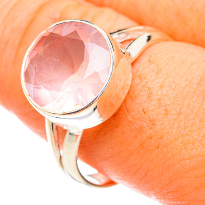 Rose Quartz Rings handcrafted by Ana Silver Co - RING75782