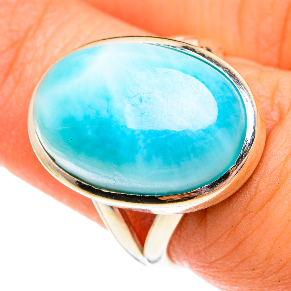 Larimar Rings handcrafted by Ana Silver Co - RING75818