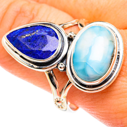 Larimar Rings handcrafted by Ana Silver Co - RING75821
