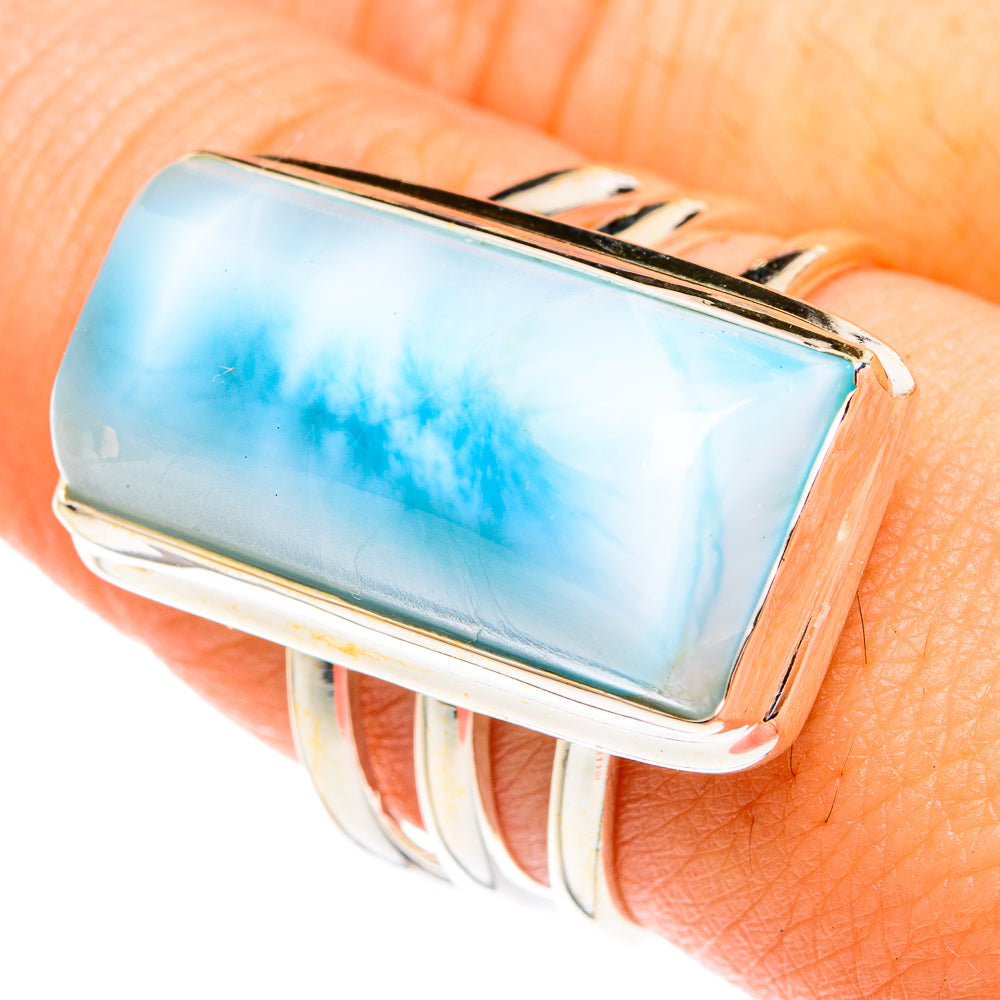 Larimar Rings handcrafted by Ana Silver Co - RING75822