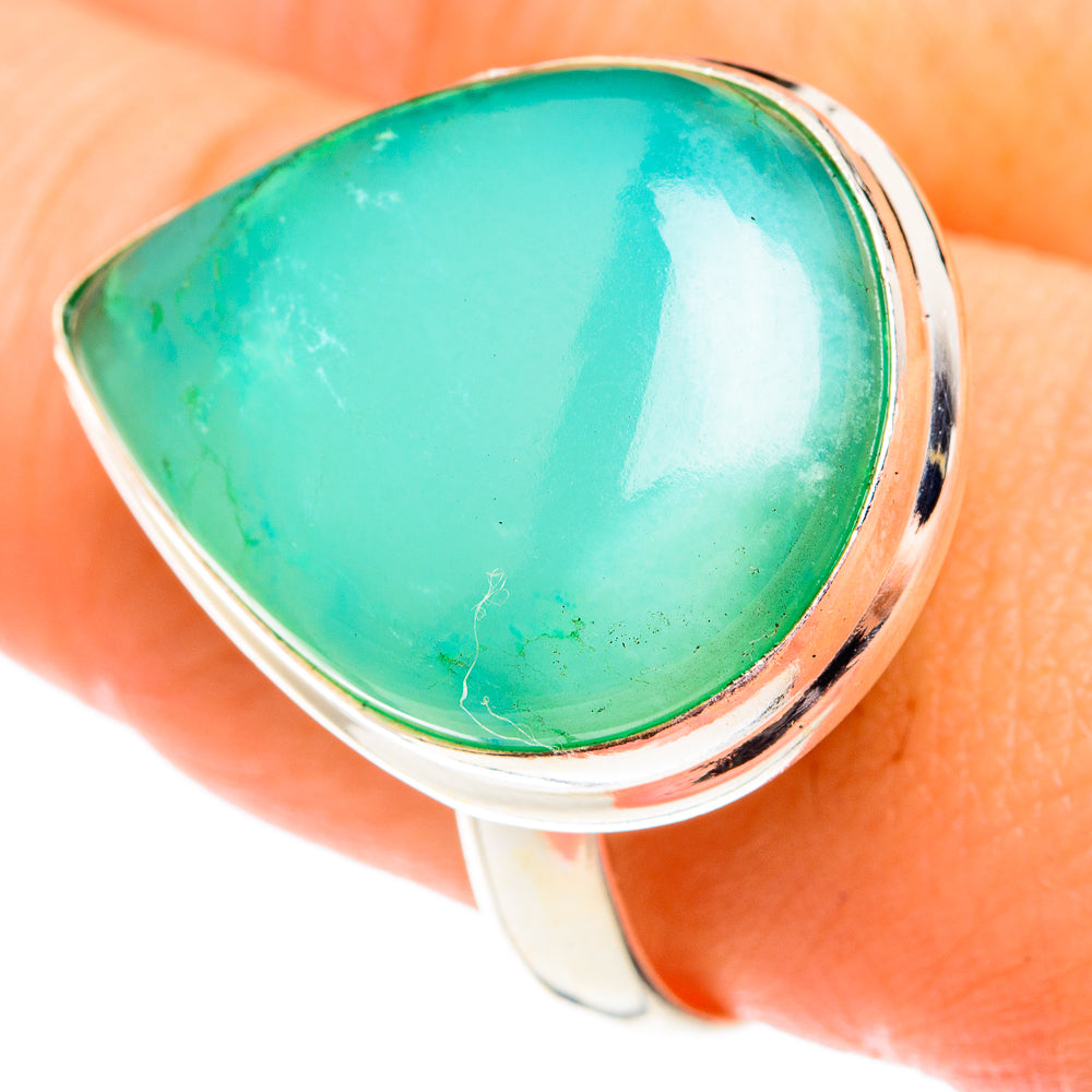 Chrysoprase Rings handcrafted by Ana Silver Co - RING75823