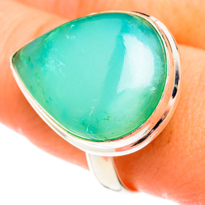 Chrysoprase Rings handcrafted by Ana Silver Co - RING75823