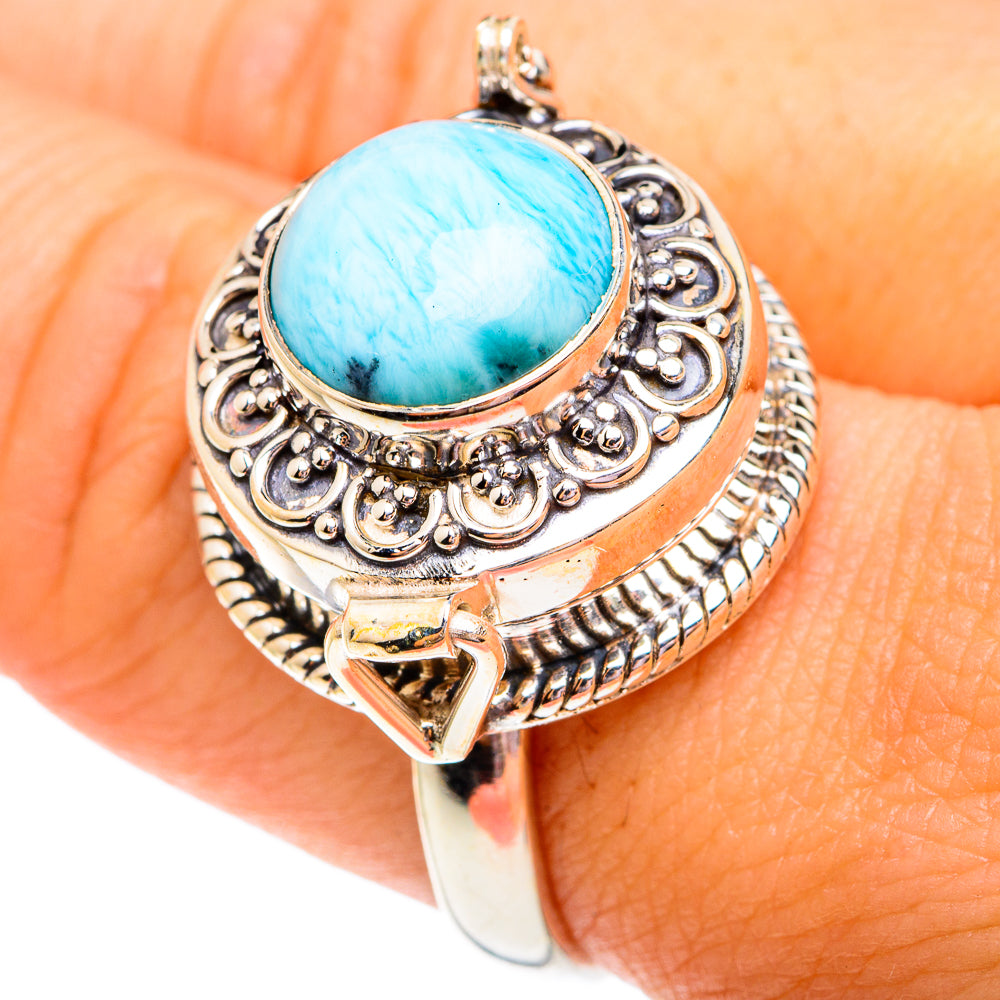 Larimar Rings handcrafted by Ana Silver Co - RING75824
