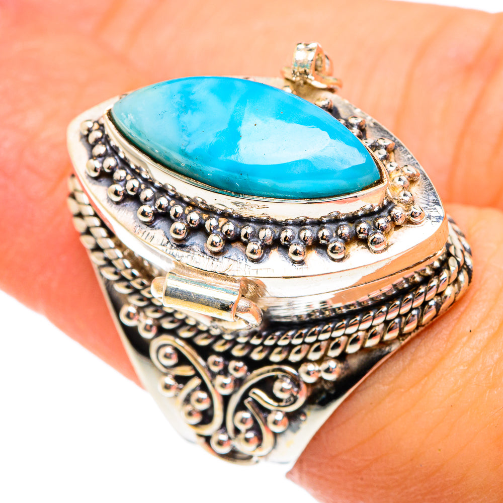 Larimar Rings handcrafted by Ana Silver Co - RING75825