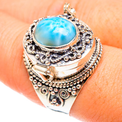 Larimar Rings handcrafted by Ana Silver Co - RING75826