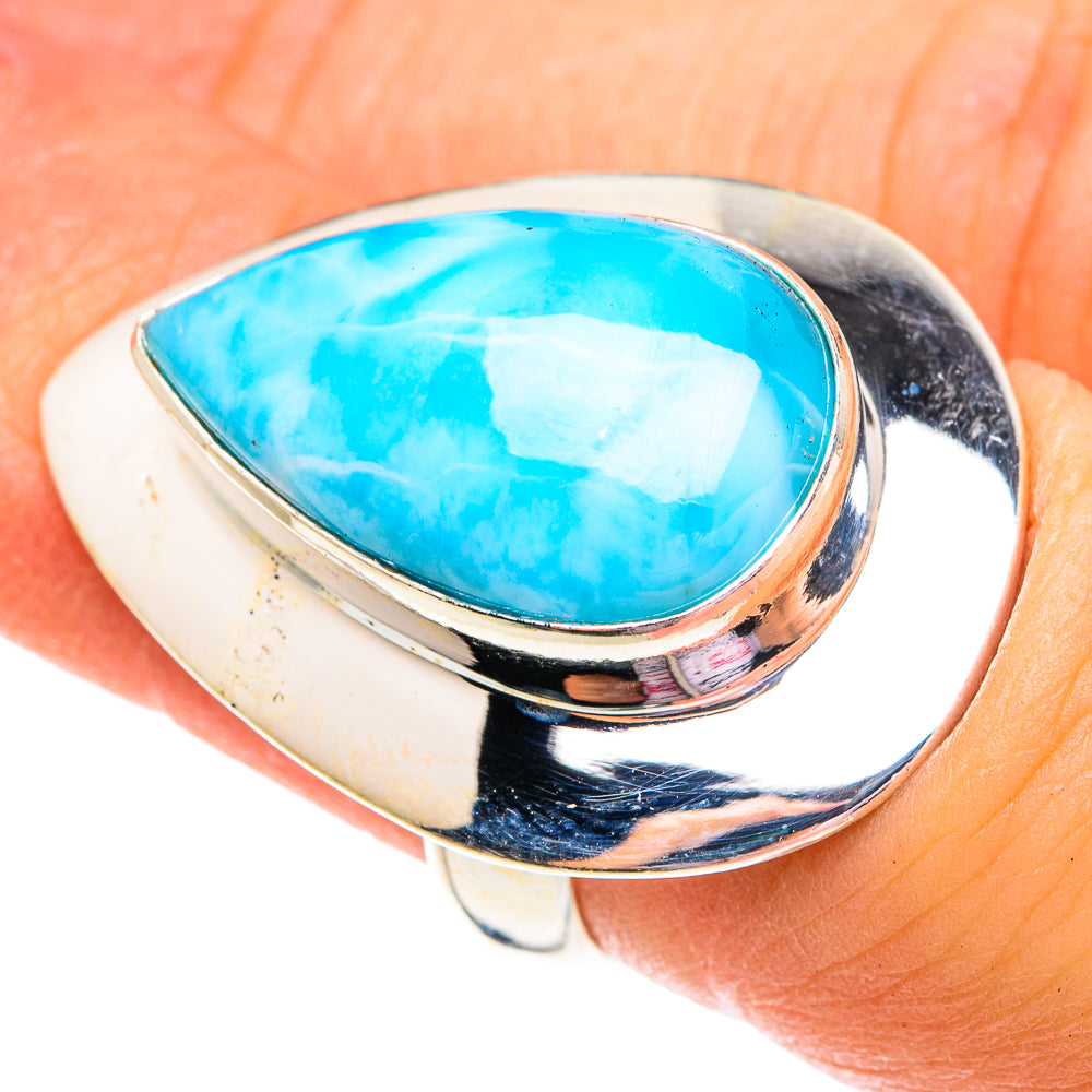 Larimar Rings handcrafted by Ana Silver Co - RING75827