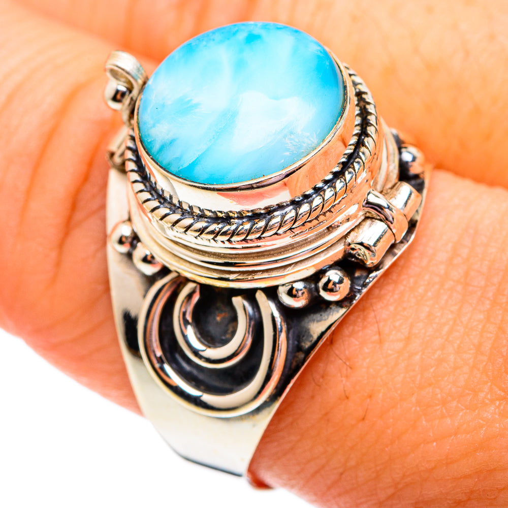 Larimar Rings handcrafted by Ana Silver Co - RING75829