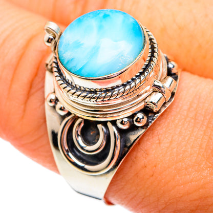 Larimar Rings handcrafted by Ana Silver Co - RING75829