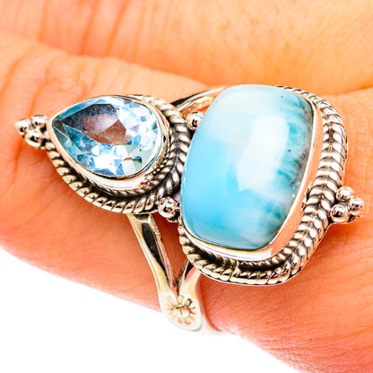 Larimar Rings handcrafted by Ana Silver Co - RING75831