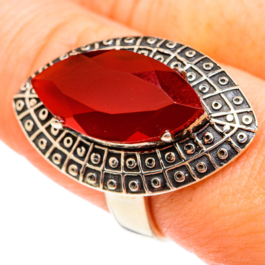 Red Onyx Rings handcrafted by Ana Silver Co - RING75836
