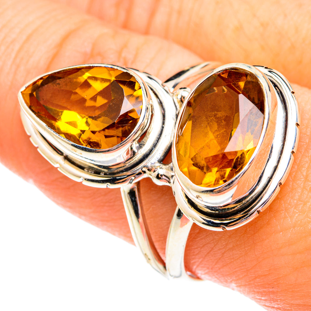 Citrine Rings handcrafted by Ana Silver Co - RING75838