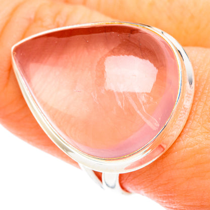 Rose Quartz Rings handcrafted by Ana Silver Co - RING75842