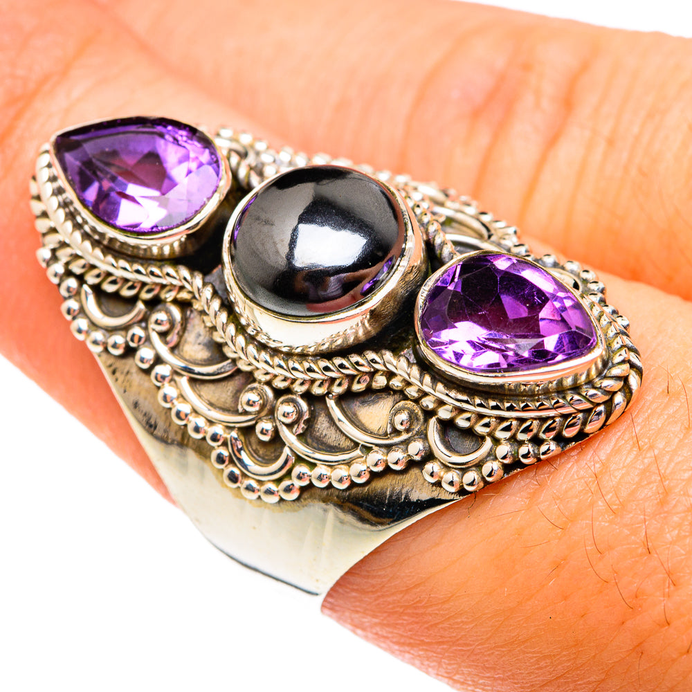 Hematite Rings handcrafted by Ana Silver Co - RING75849