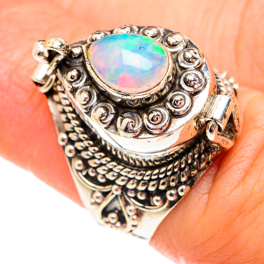 Ethiopian Opal Rings handcrafted by Ana Silver Co - RING75855