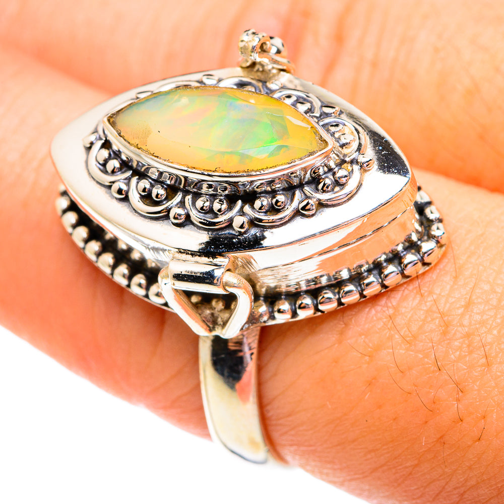 Ethiopian Opal Rings handcrafted by Ana Silver Co - RING75856
