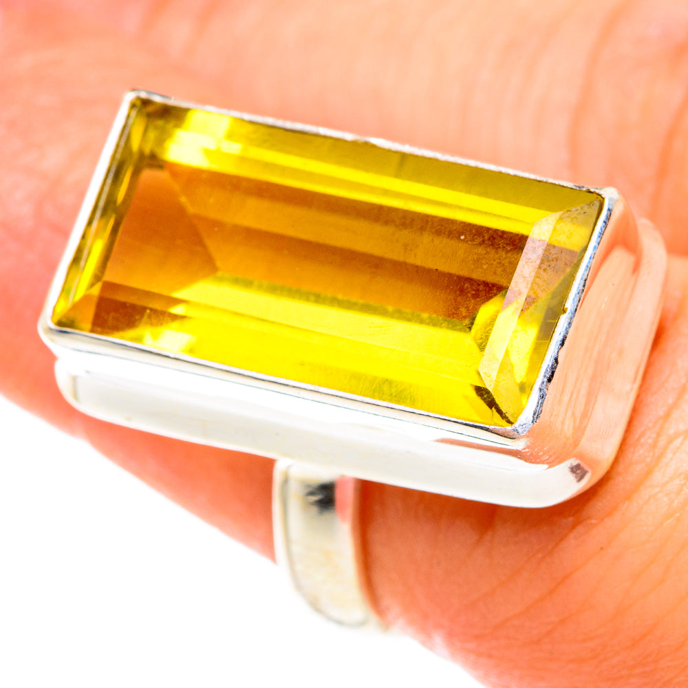 Lemon Quartz Rings handcrafted by Ana Silver Co - RING75860