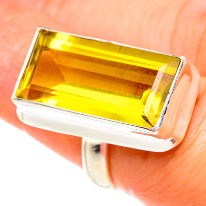 Lemon Quartz Rings handcrafted by Ana Silver Co - RING75860