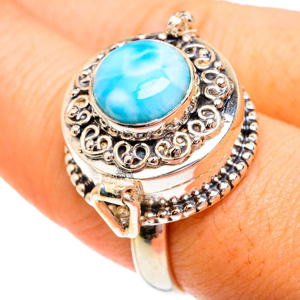Larimar Rings handcrafted by Ana Silver Co - RING75862